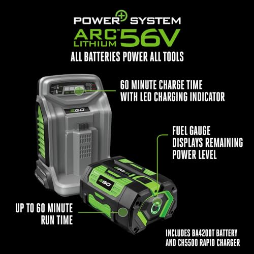 EGO Power+ 7.5Ah Self-Propelled Mower (21") w/ Select Cut & Touch Drive. Battery & Charger Included.