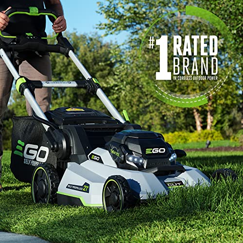 EGO Power+ 7.5Ah Self-Propelled Mower (21") w/ Select Cut & Touch Drive. Battery & Charger Included.