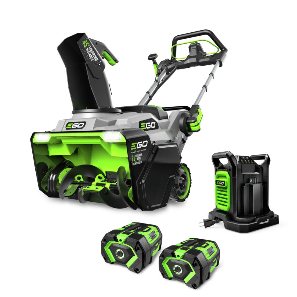 EGO POWER+ Snow Blower 21″ Auger-Propelled with Two 7.5Ah Batteries