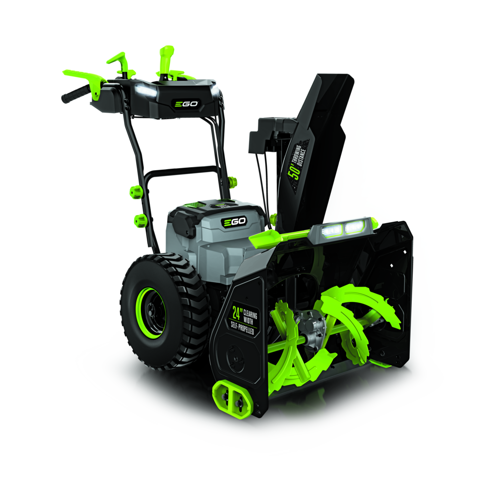 EGO POWER+ Snow Blower 24″ Self-Propelled 2 Stage with Two 10 Ah Batteries
